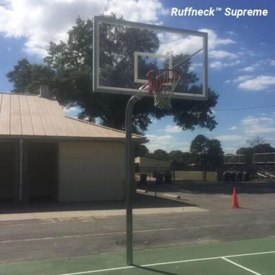First Team RuffNeck Fixed Height In-Ground Basketball Goal 6 First Team RuffNeck Fixed Height In-Ground Basketball Goal