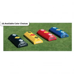 Champion Sports Football Stepover Agility Dummies Fisher Athletic Direct Step Stepover W/Colored Directional Arrows Dummy