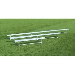 Fisher Athletic All Aluminum Bench Without Backrest Basketball Benches And Bleachers