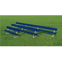 Basketball Benches And Bleachers Fisher Athletic Powder Coated Bench With Backrest