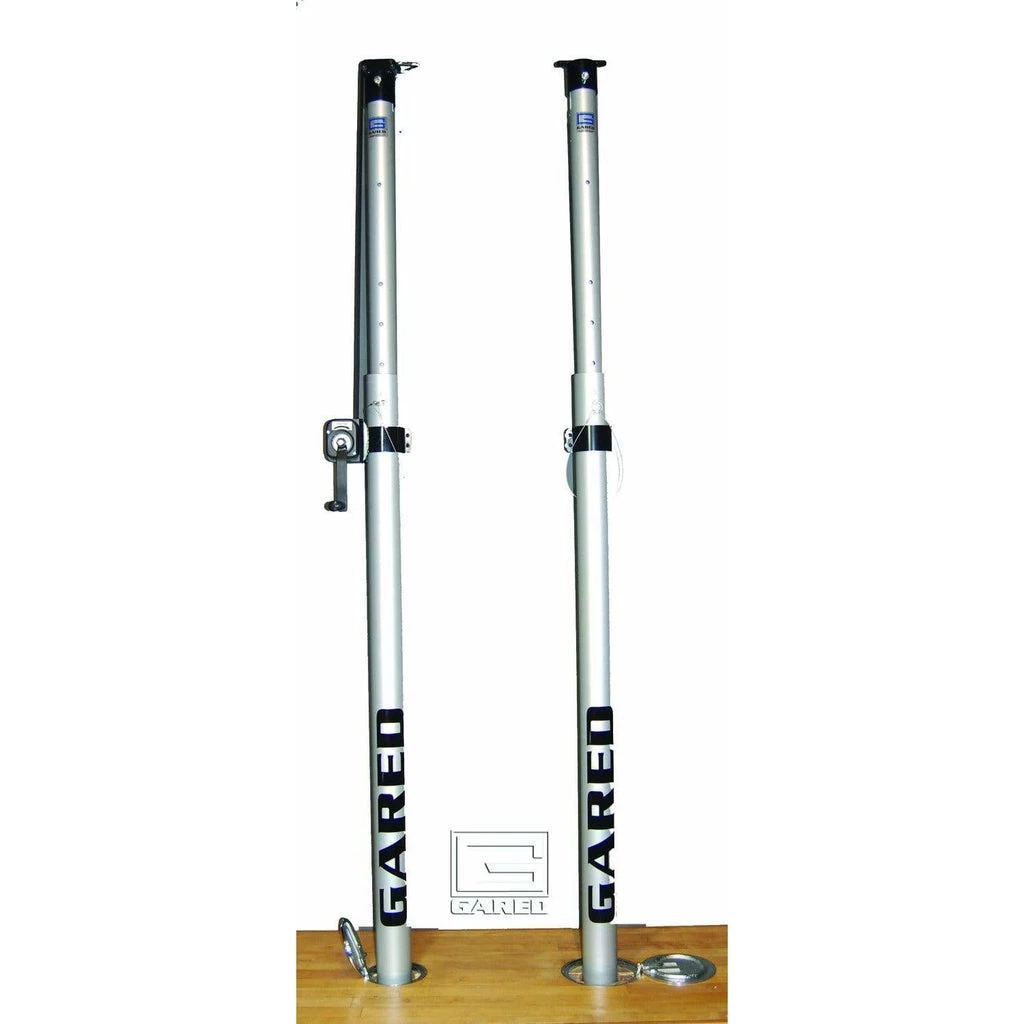 Gared 3 1/2" OD Rallyline Scholastic Telescopic One-Court Volleyball System 3 Gared 3 1/2" OD Rallyline Scholastic Telescopic One-Court Volleyball System