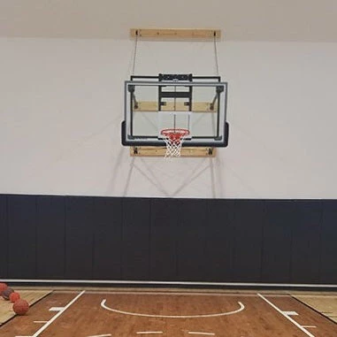 Gared Corner Mount Stationary Wall Mount Basketball Backstop, 9' - 12' Length 3 Gared Corner Mount Stationary Wall Mount Basketball Backstop, 9' - 12' Length