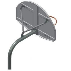 Institutional Basketball Hoops Gared Standard Duty Playground 4-1/2" O.D. Gooseneck Post GN45-5