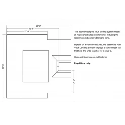 Gill Athletics Gill Essentials NFHS Pole Vault Pit Landing System Pole Vault Pits And Landing Systems