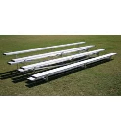 Athletic Connection Four Rows Low Rise Aluminum Bleachers
