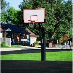 Porter 72” X 42” Steel Heavy Duty Fixed Height Basketball Hoop Inground Basketball Hoops
