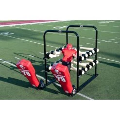Rogers Athletic 16-Arm PowerBlast With Powerline Sled Football Blocking Dummies