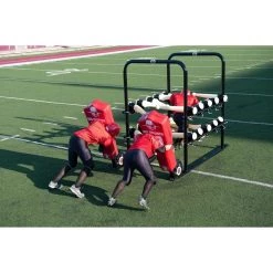Rogers Athletic 16-Arm PowerBlast With Powerline Sled Football Blocking Dummies