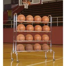 Tandem Sports 4 Tier Ball Rack Ball Storage Cages And Carts