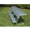 Trigon Sports 15' Portable Team Bench W/ Back & Shelf