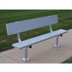 Trigon Sports 15' Surface Mount Team Bench W/ Back