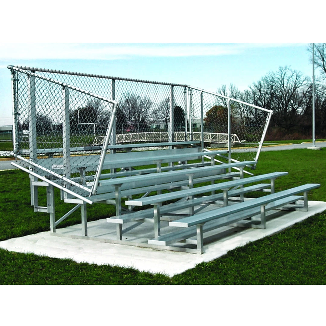 Trigon Sports 3 Row Preferred Or Standard Aluminum Bleacher 1 Trigon Sports 3 Row Preferred Or Standard Aluminum Bleacher