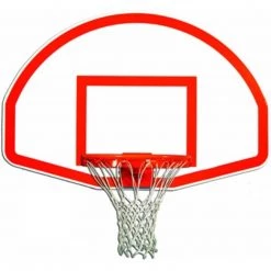 Trigon Sports Fan-Shape Aluminum Backboard W/ Target & Border