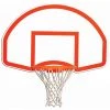 Trigon Sports Fan-Shaped Rear Mount Backboard W/ Target & Border Basketball Backboards