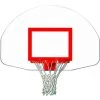 Basketball Backboards Trigon Sports Fan-Shaped Steel Backboard W/ Target
