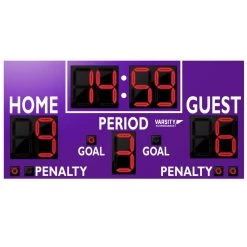 Varsity Scoreboards Model 1332 Hockey/Lacrosse Scoreboard Football Scoreboards