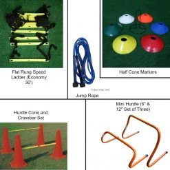 Oates Specialties Football Agility Training Equipment Wake Up - Warm Up Agility Bundle